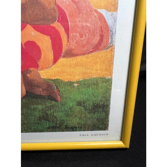 Framed Paul Gauguin Print Nafea faa Ipoipo aka When Will You Marry - Picture 6 of 7
